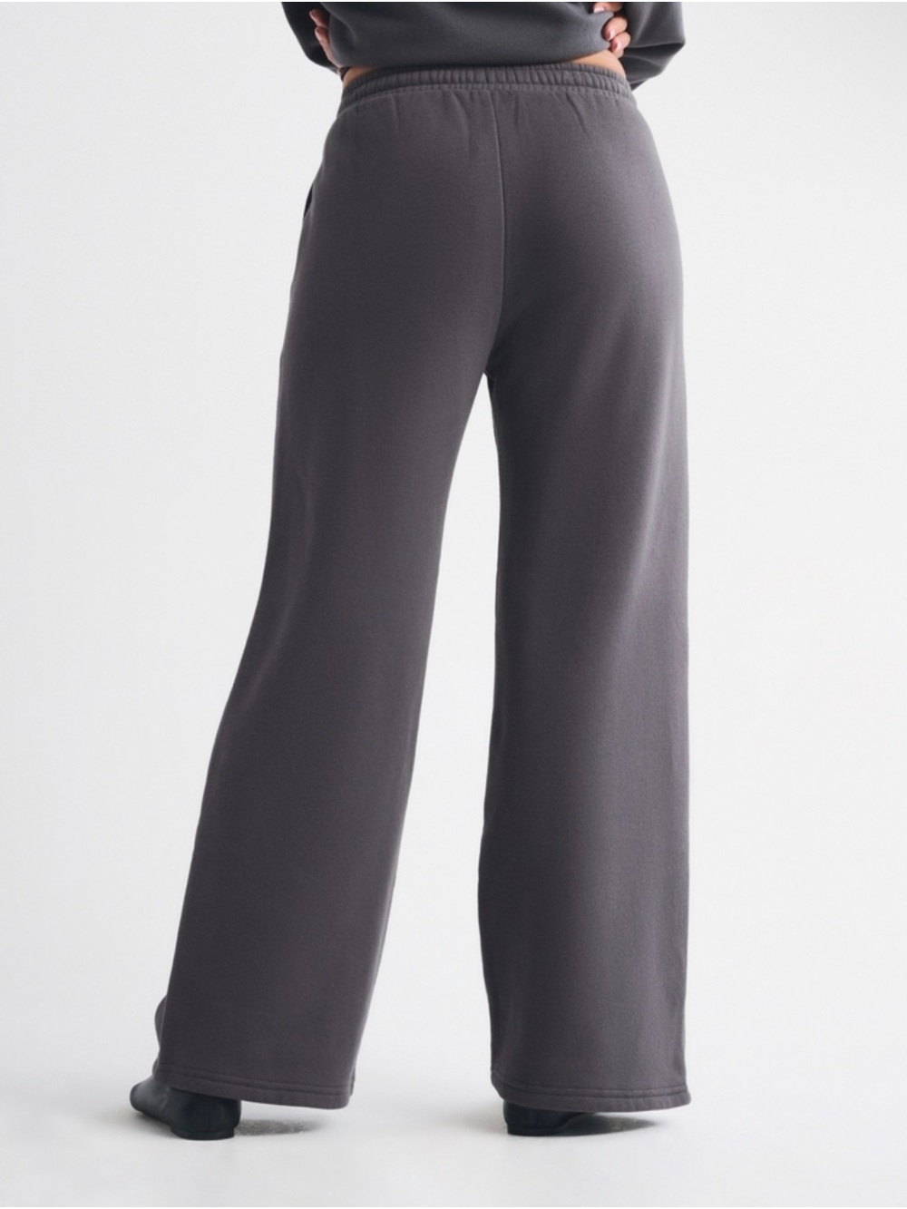 Abercrombie & Fitch High Rise Sunday Wide Leg Sweatpants LONG length - Picture 4 of 9